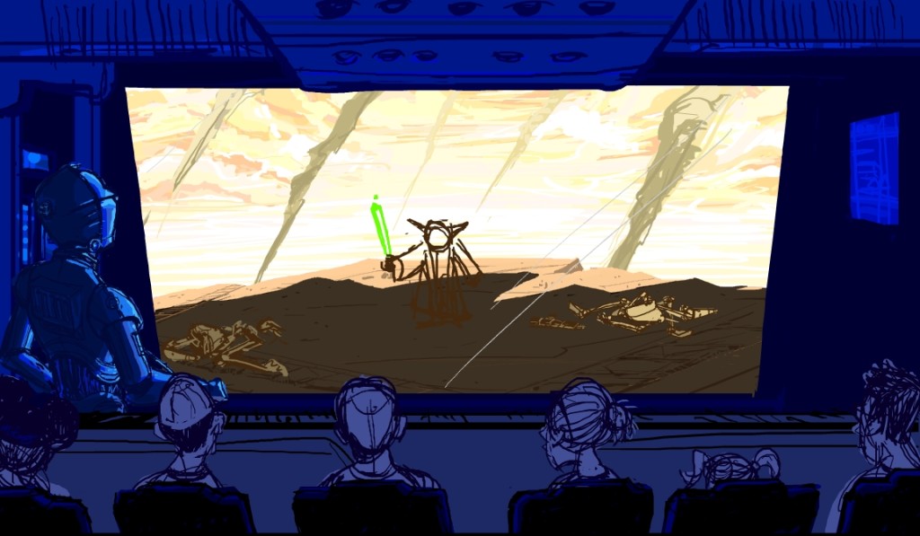 Star Tours The Adventure Continues Geonosis Yoda defeated Battle Droids